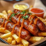 Salchipapas (Pommes mit Würstchen) First Image First Image
