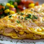 Omelett mit Thunfisch und Mais First Image First Image