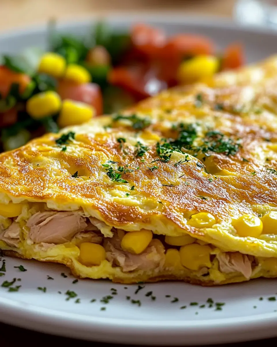 Omelett mit Thunfisch und Mais: Easy Comfort Food Delight