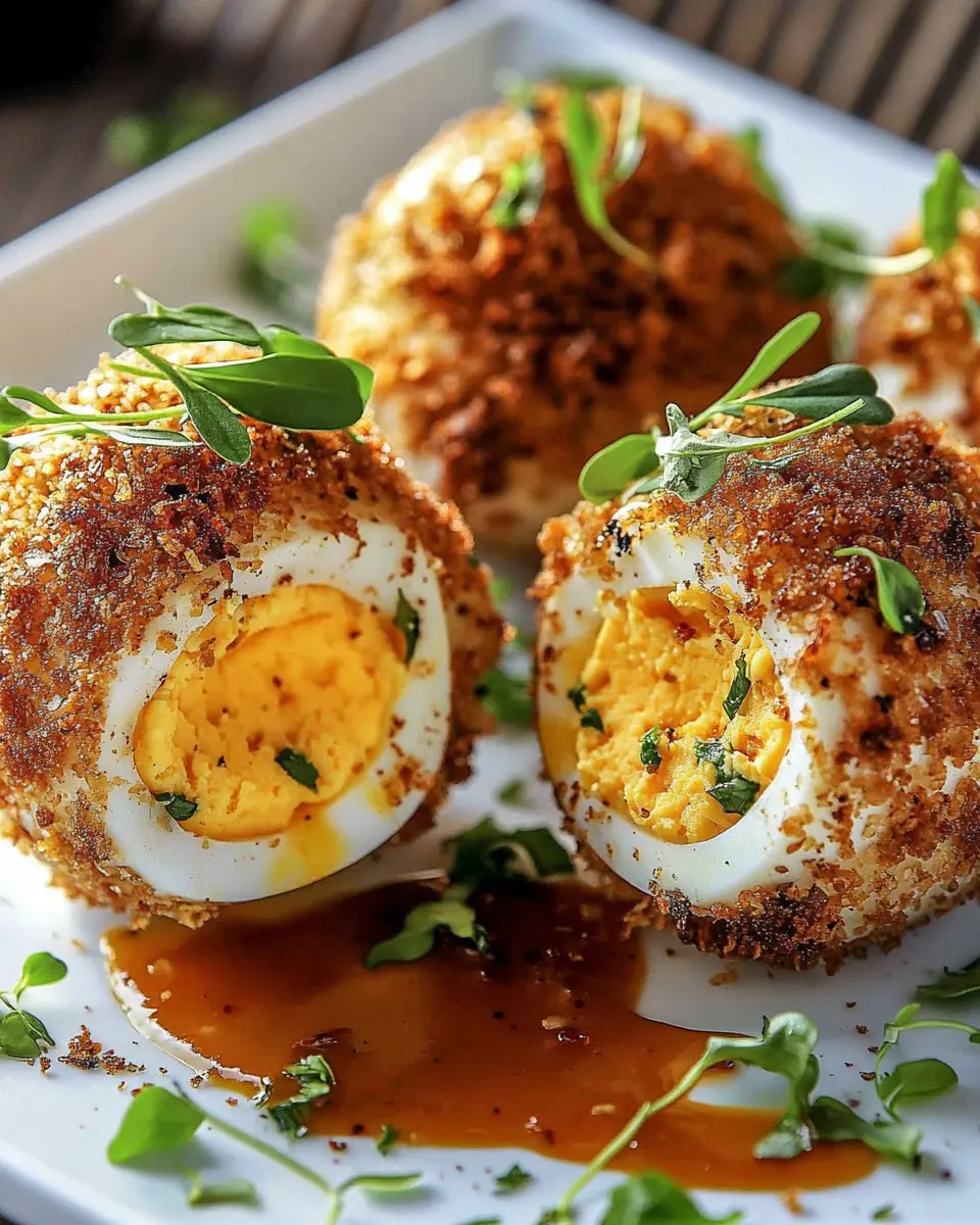 Panierte gefüllte Eier: Irresistibly Crunchy & Creamy Delights