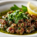 Hackfleisch in grüner Sauce First Image First Image