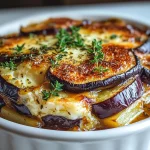 Aubergine, Kartoffel und Béchamelsauce First Image First Image