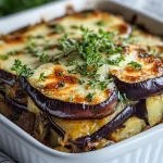 Aubergine, Kartoffel und Béchamelsauce First Image First Image