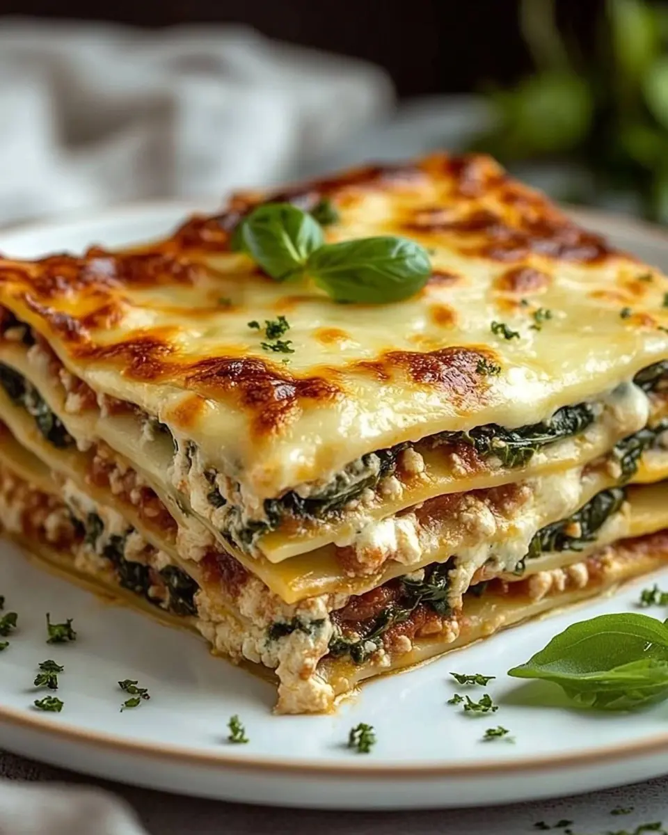 Spinat-Käse-Lasagne: Indulgently Creamy Comfort Food Delight