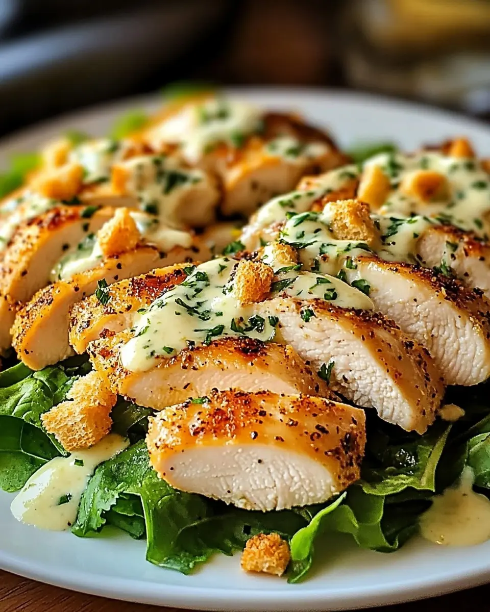 Ofen-Hähnchen Caesar mit cremiger Parmesansauce: Einfach & Lecker