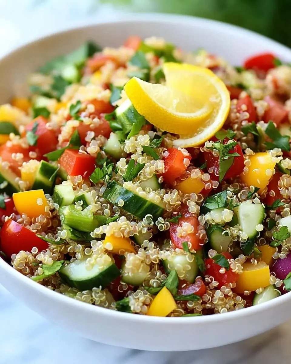 Quinoa-Salat mit Gemüse und Zitrone: Fresh, Zesty Perfection!