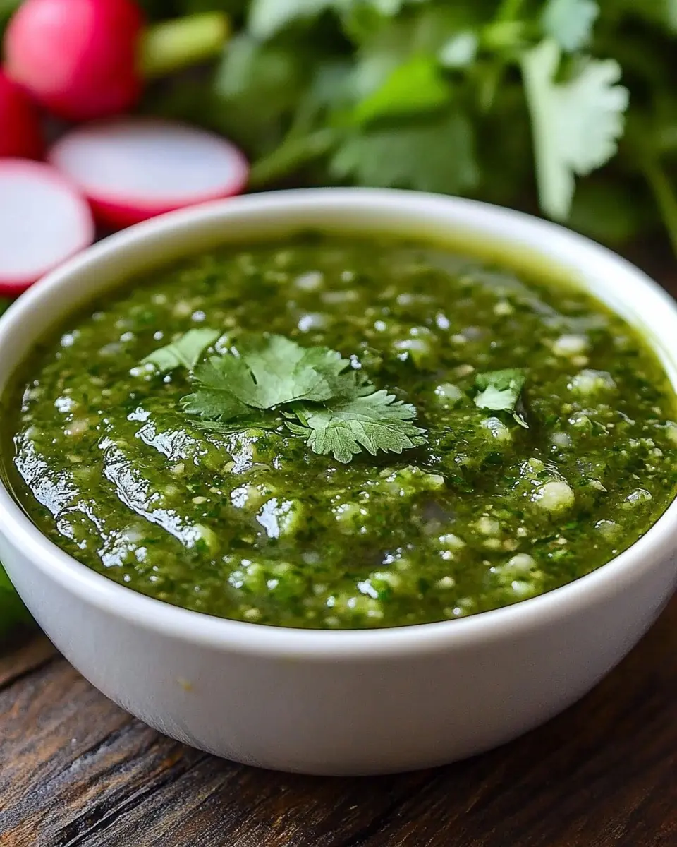 Sauce aus gerösteten Tomatillos und Koriander: A Bold Delight