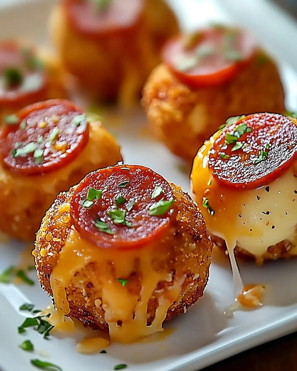 Käse- und Pepperoni-Bällchen: Irresistibly Cheesy Bites at Home