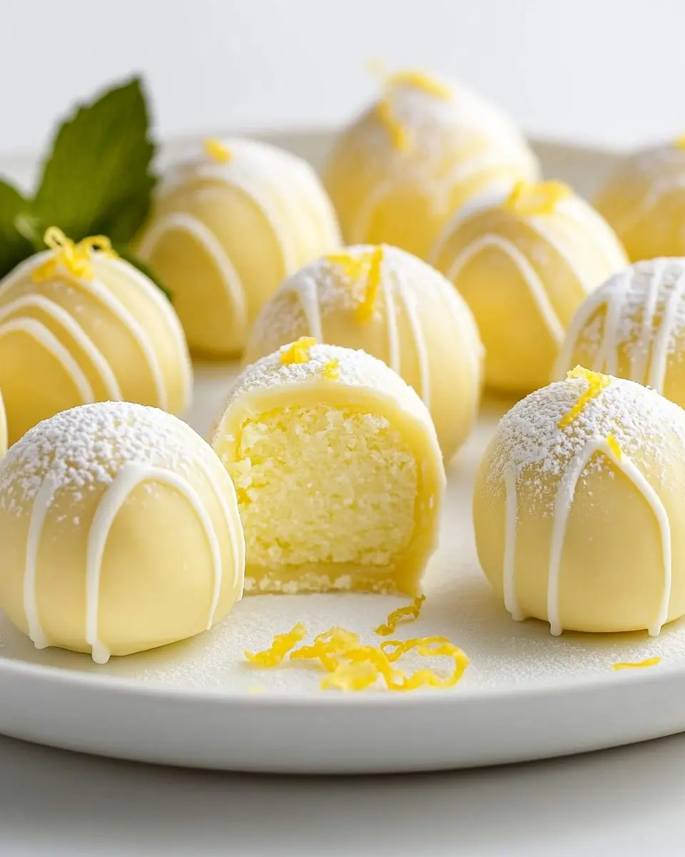 Zitronen-Cheesecake-Trüffel in 20 Minuten: Irresistibly Creamy Delight