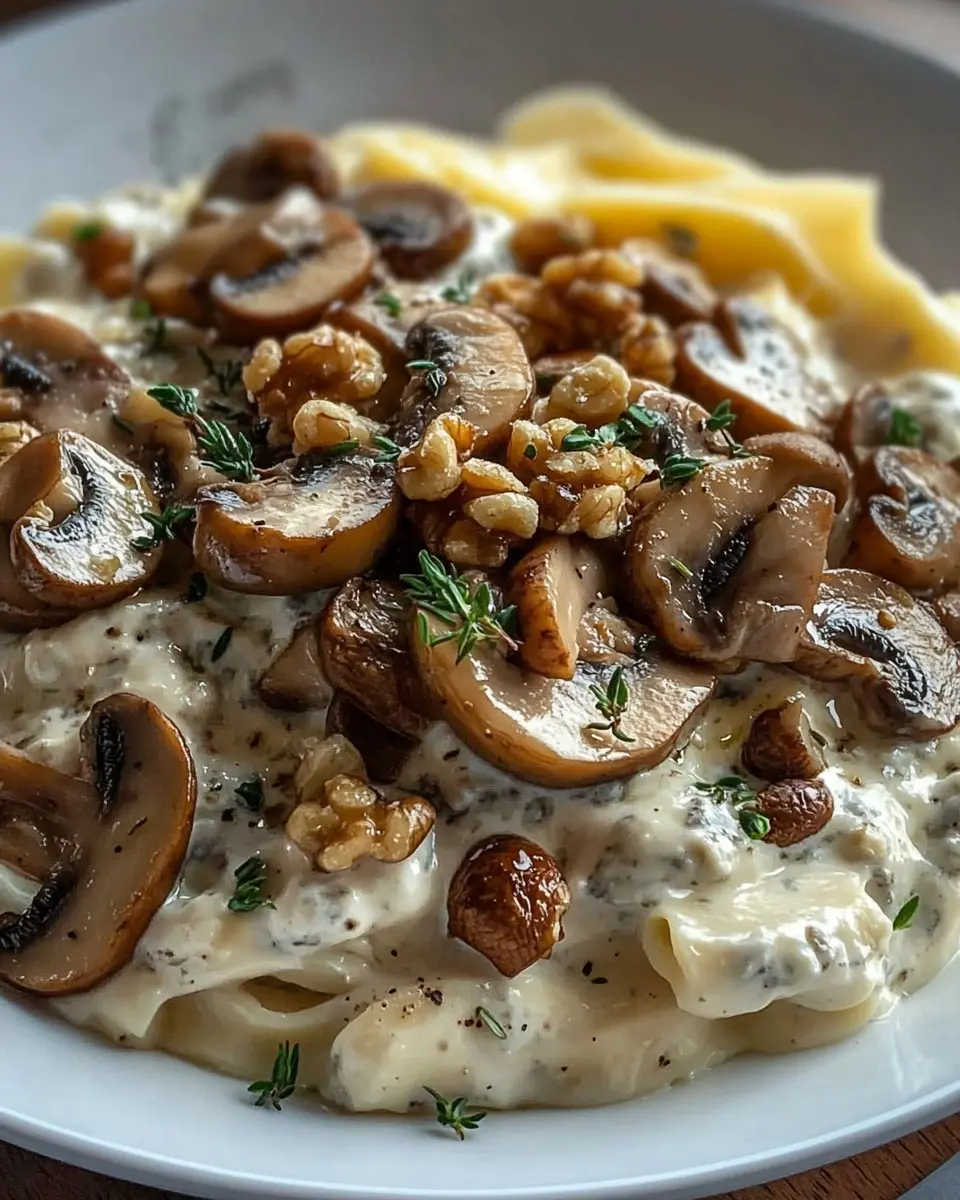 Italienische Cremigkeit Gorgonzola: Indulge in Mushroom Delight