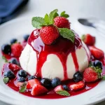 Joghurt-Bombe mit Erdbeer-Spiegel – cremig First Image First Image