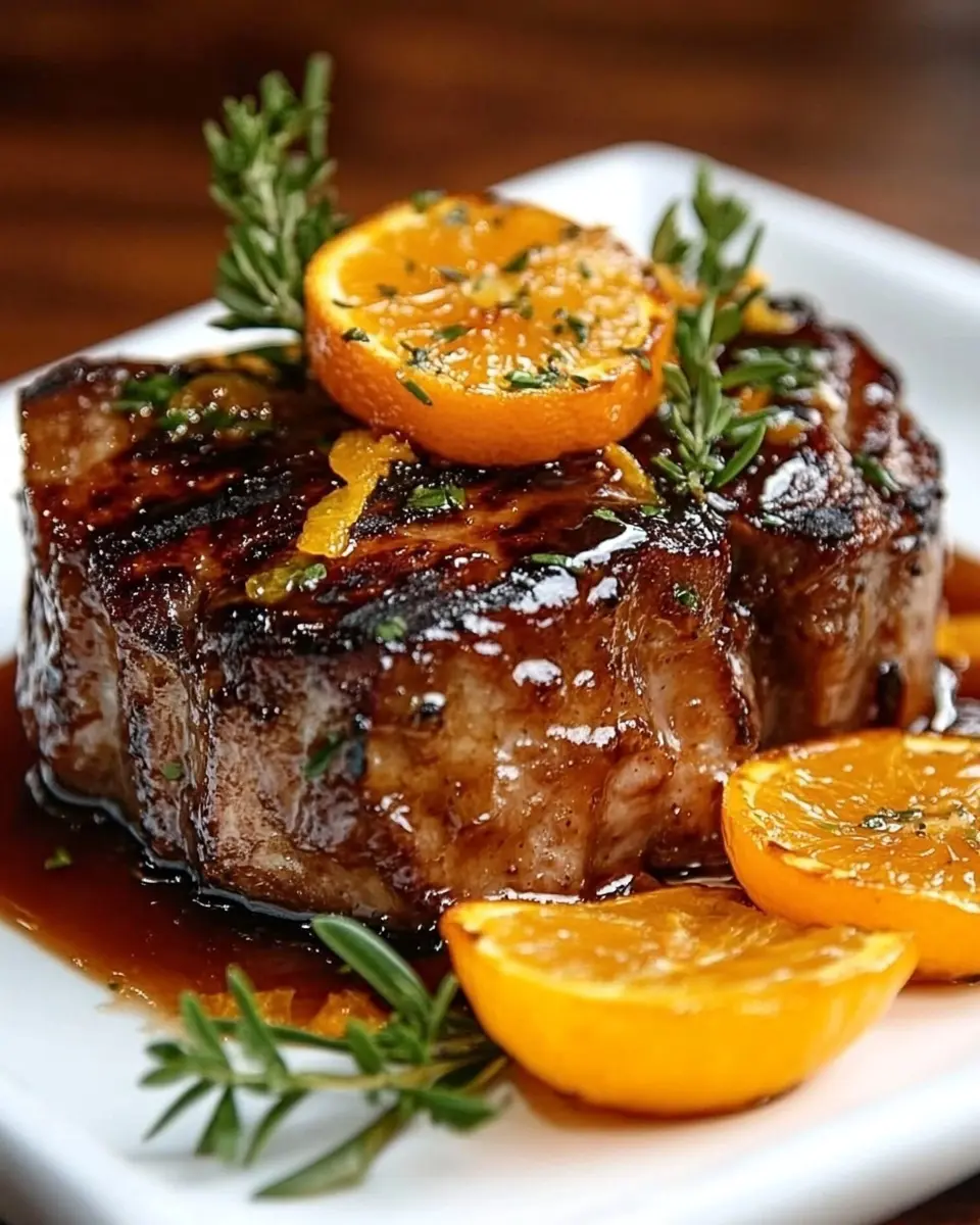 Glasierte Lende mit Orangensauce: Juicy Flavor Explosion!