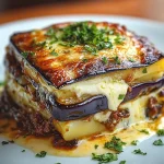 Aubergine, Kartoffel und Béchamelsauce First Image First Image