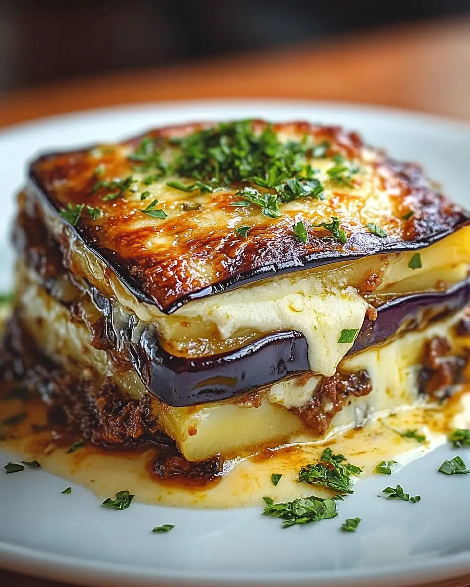 Aubergine Kartoffel und Béchamelsauce: Irresistibly Creamy Delight