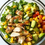 Hähnchensalat mit Avocado und Mais First Image First Image