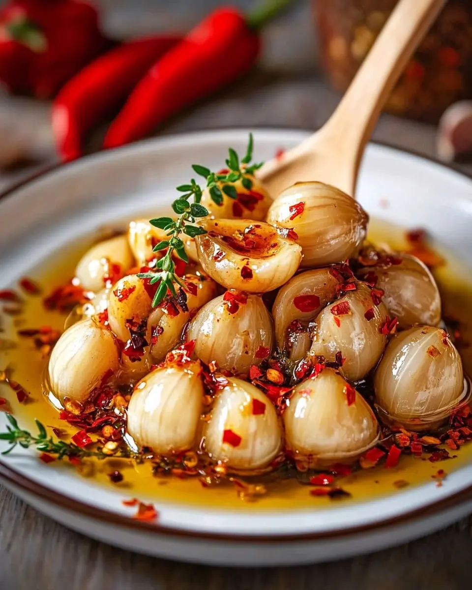 Konfierter Knoblauch mit Chiliflocken: Bold Flavor Upgrade