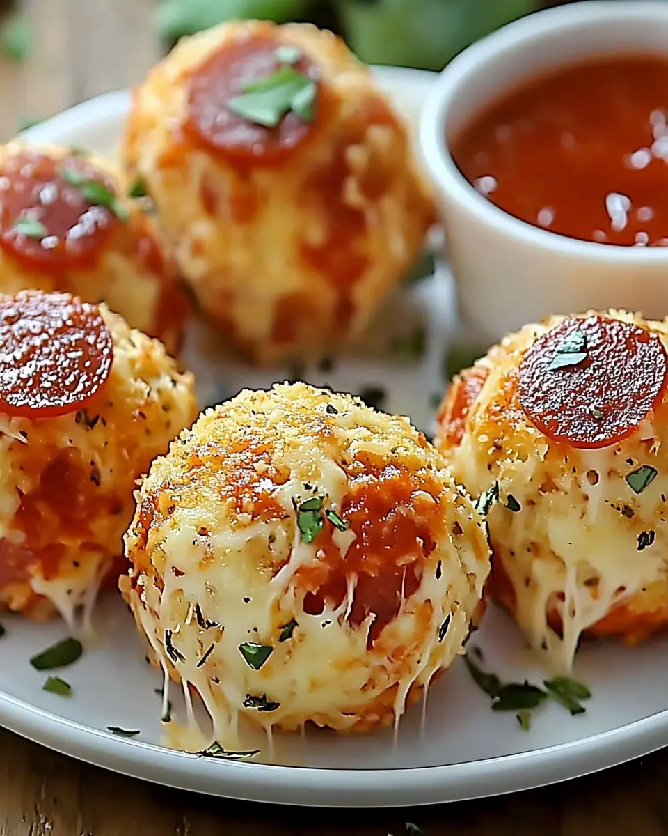 Käse- und Pepperoni-Bällchen: Irresistibly Cheesy Snack Bliss