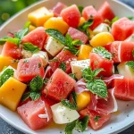 Melonensalat mit Schinken First Image First Image