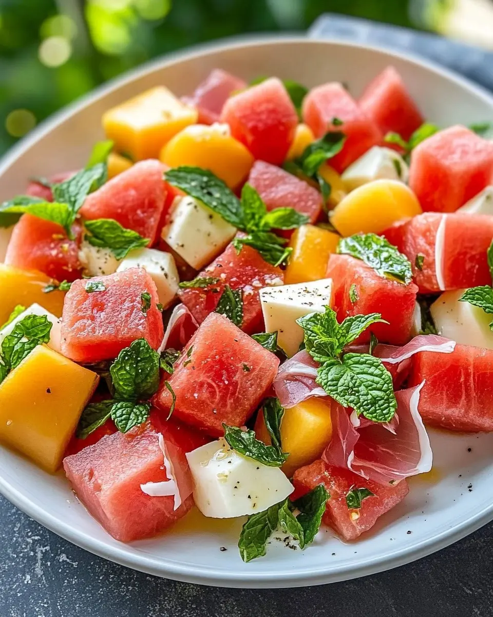 Melonensalat mit Schinken: Refreshingly Easy Summer Delight