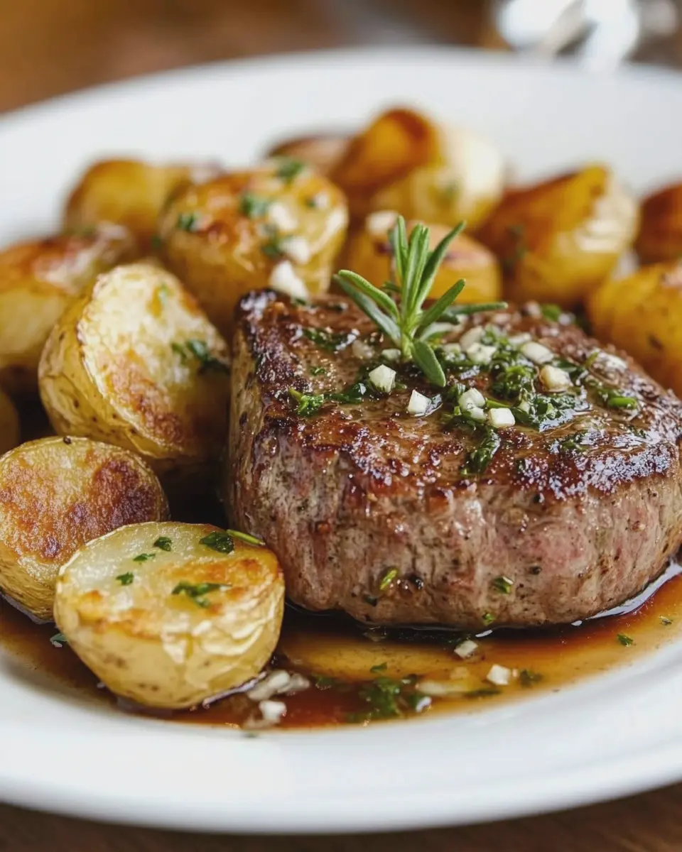 Filet mit Knoblauch und Kartoffeln: Indulgent Home Feast