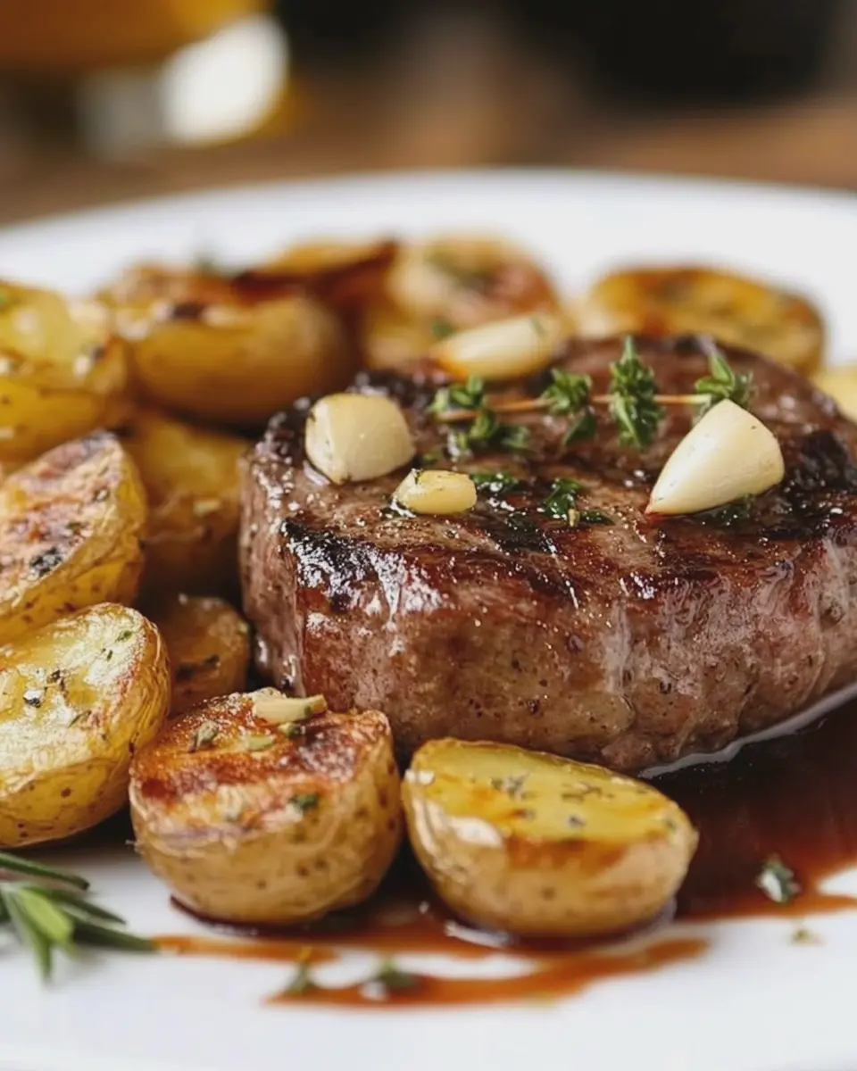 Filet mit Knoblauch und Kartoffeln: Indulgent Home Feast 5