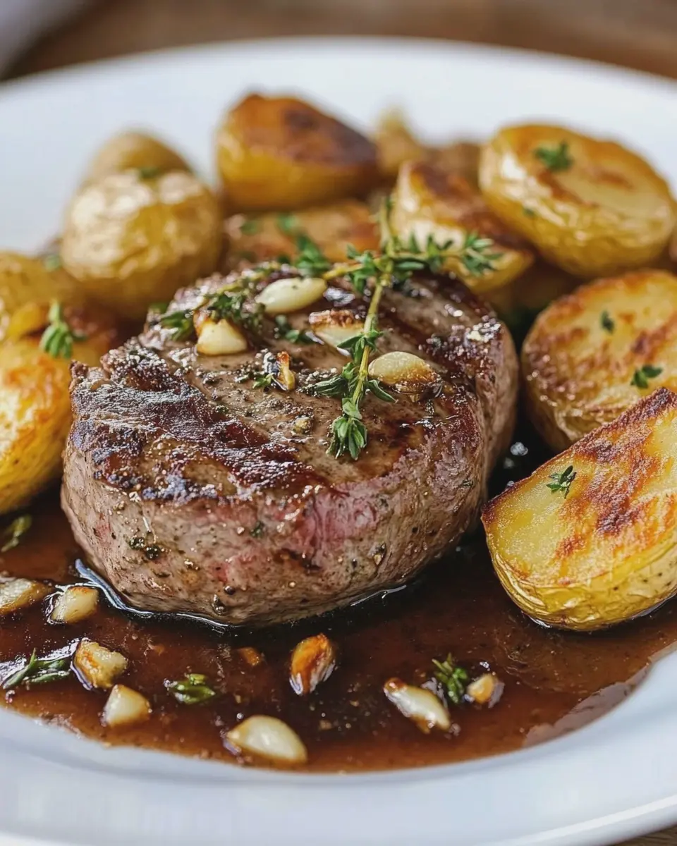 Filet mit Knoblauch und Kartoffeln: Indulgent Home Feast 7