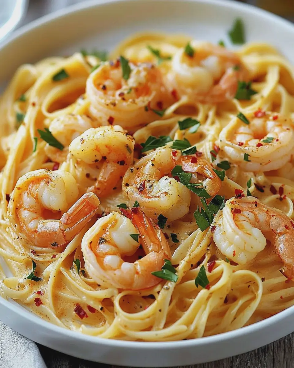 Cremige Linguini mit würzigen Garnelen: Ein einfaches Festmahl 6 qgo9jgrs9r5foo7854rd