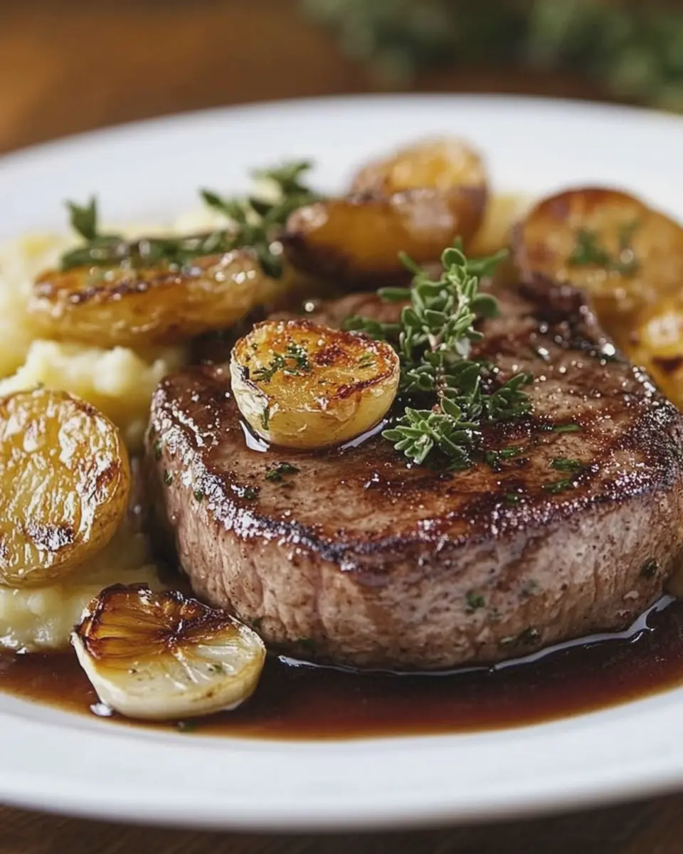 Filet mit Knoblauch und Kartoffeln: Juicy Comfort Food Magic